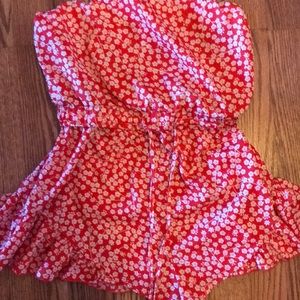 Princess Polly red romper, AU size 10